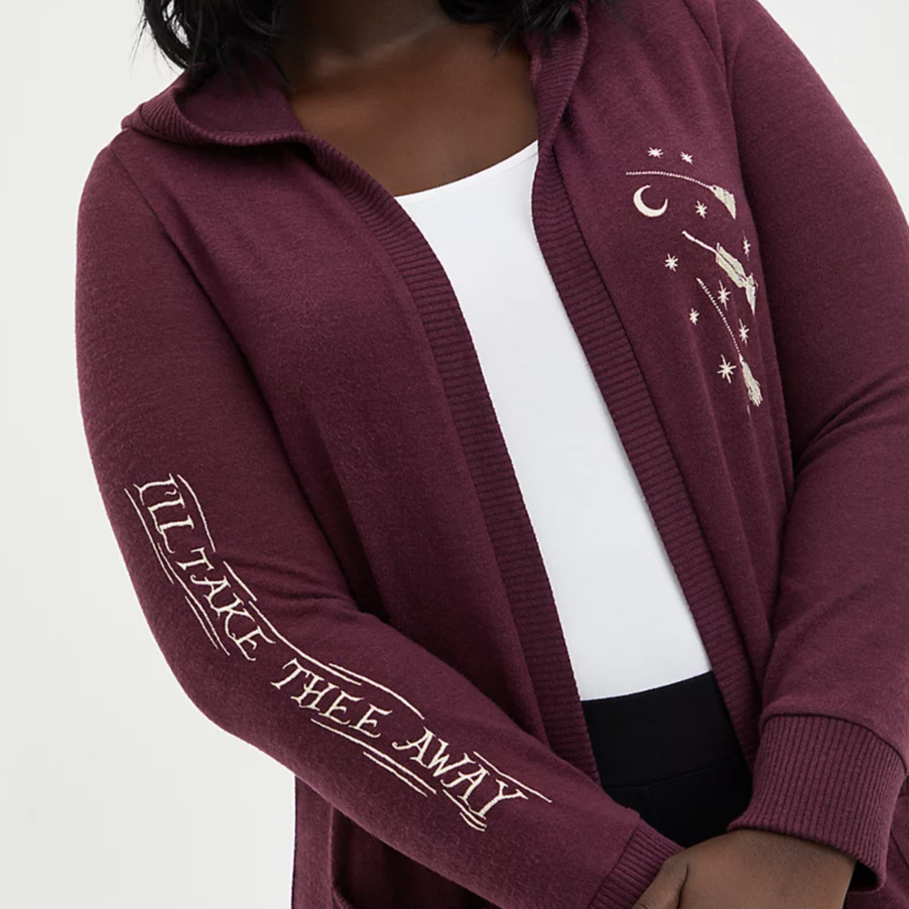 *Sold Torrid Disney Hocus Pocus Cardigan - Hooded Sanderson Sisters Sweater 2X